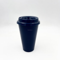 Doppelwand PP Reisebecher 16oz 500 ml Plastikbecher wiederverwendbarer Kaffeetasse mit Deckel